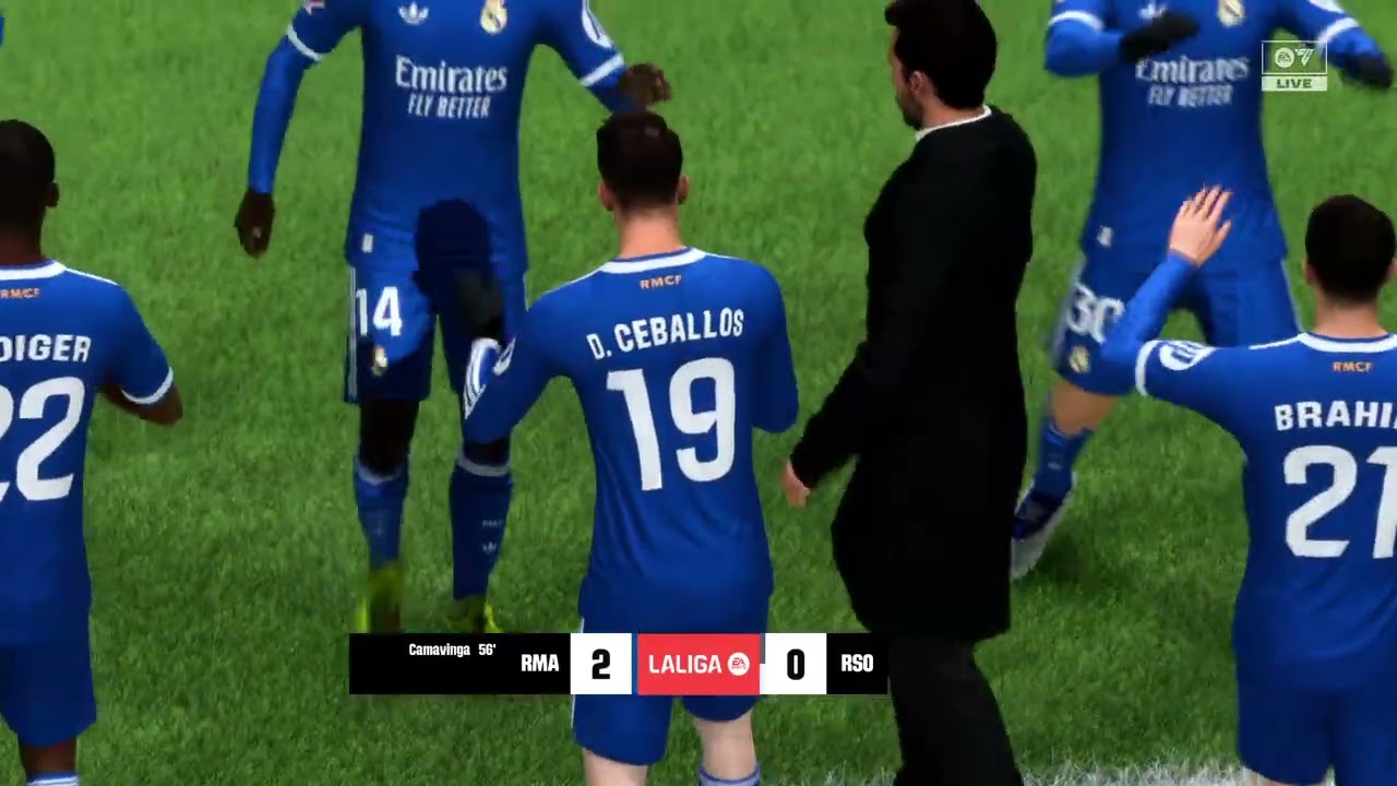 FC 26 PS4 Real Madrid/Real Sociedad. Mbappé et Camavinga régalent Santiago Bernabéu !