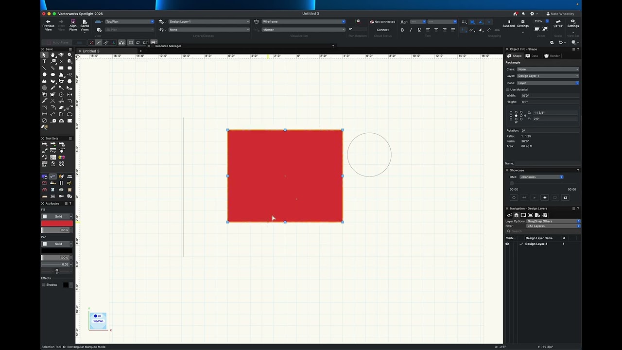 2 - Attributes & Object Info - Vectorworks 2026