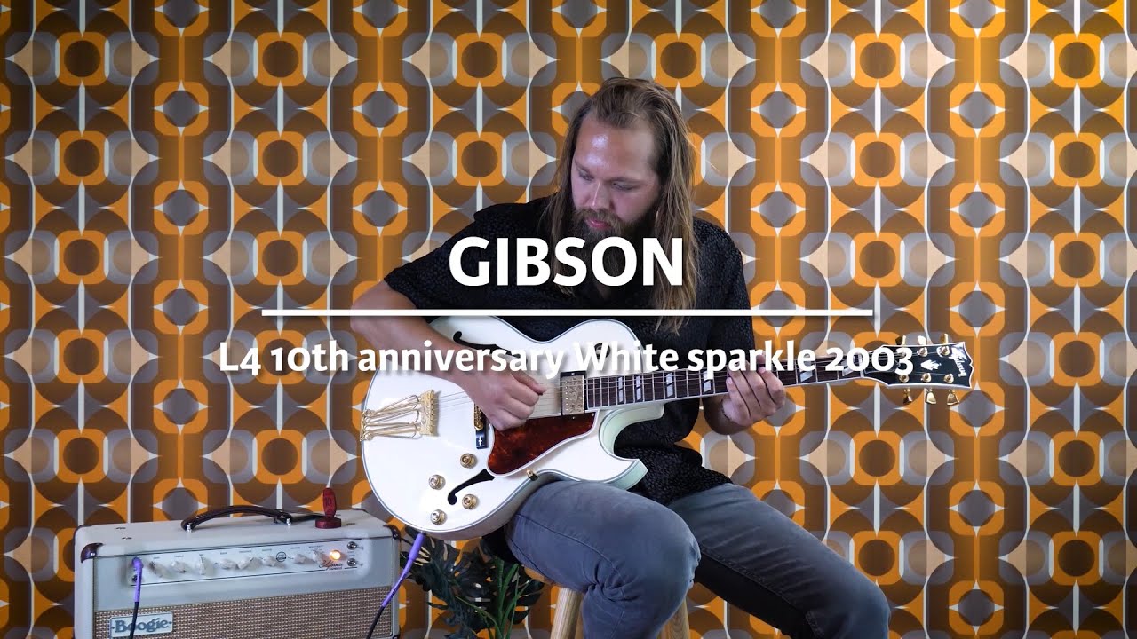 Gibson L4 10th Anniversary White Sparkle 2003 played by Leif de Leeuw | Demo @ TFOA
