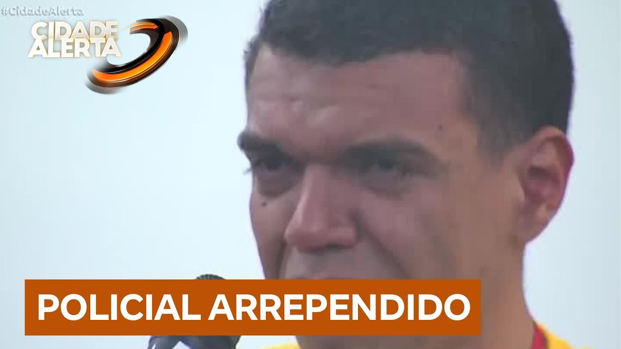 Exclusivo: policial militar acusado de jogar homem em rio chora em audiência de custódia