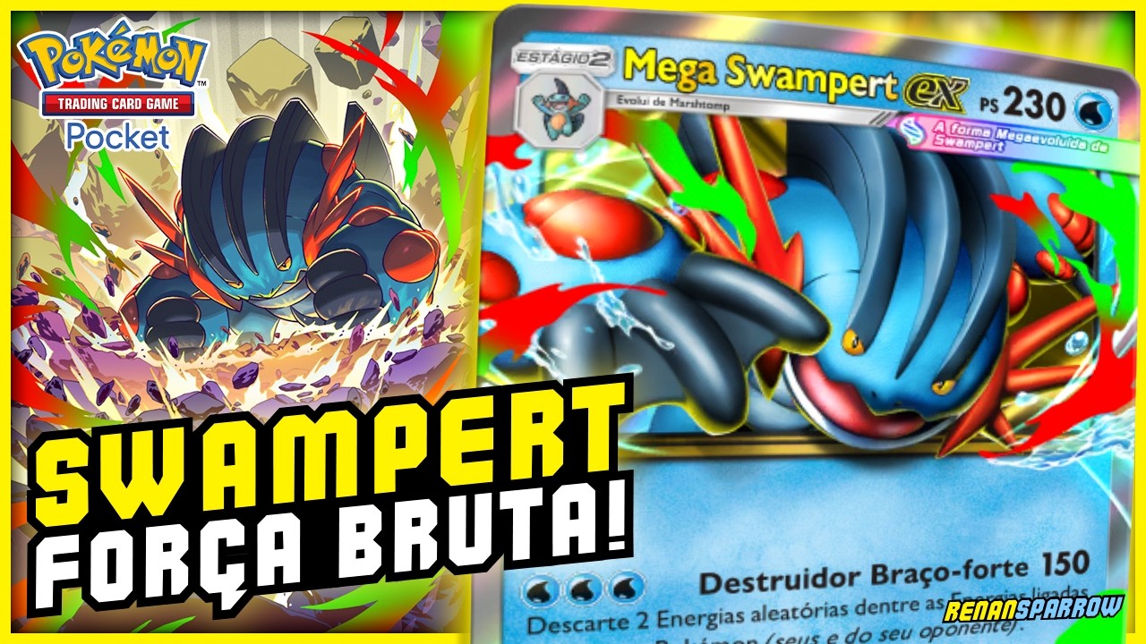 ESSE DECK GANHA NA PORRADA! SWAMPERT EX! || Pokémon TCG Pocket #446