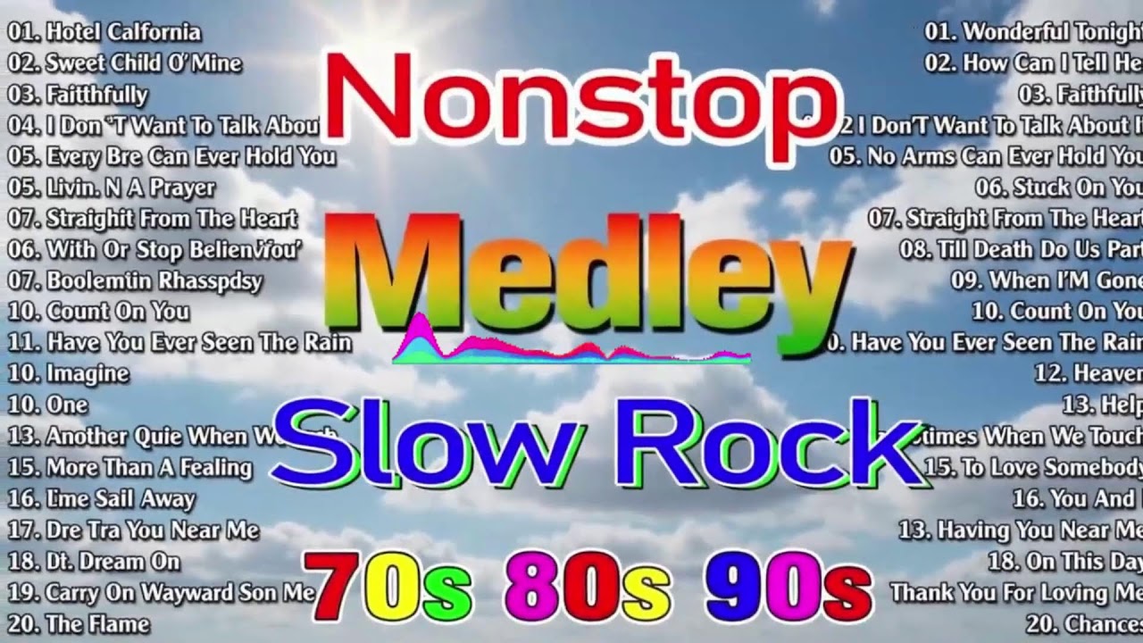 Slow Rock Love Song Marathon 🎷 Classic Rock Ballads 70s 80s 90s 🎧 Nonstop