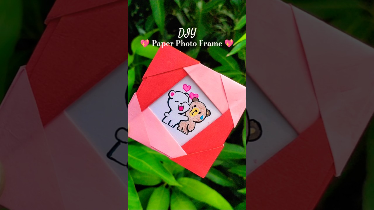 DIY Paper Photo Frame 💖 (Quick and Easy) #diy #origami #craft #papercraft #liart