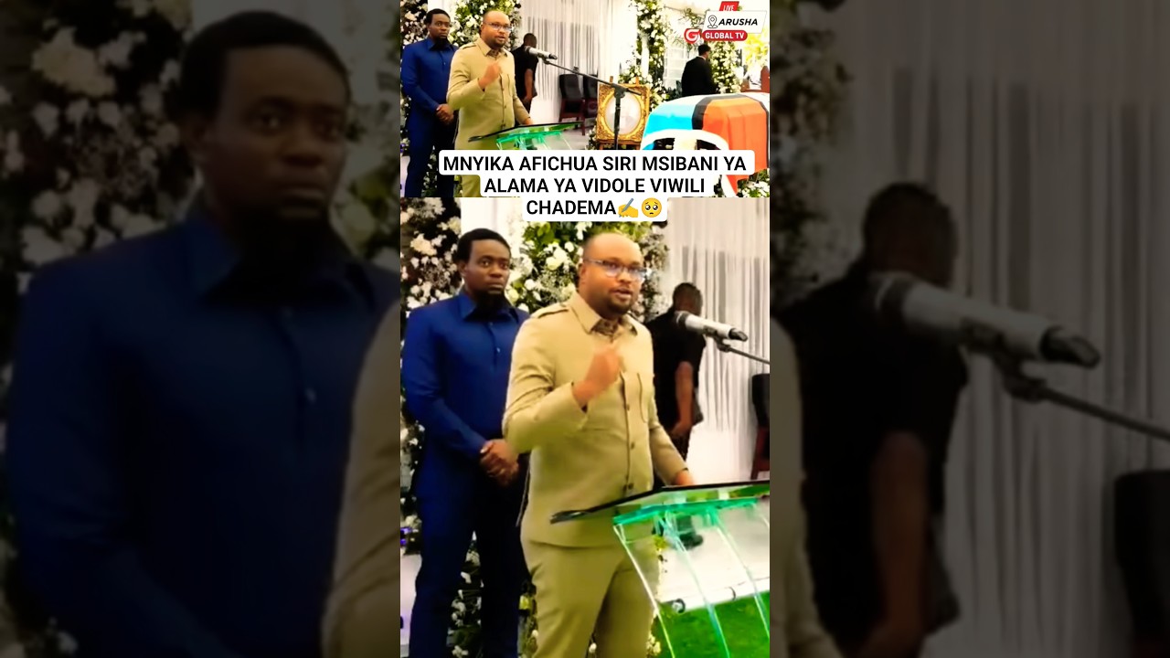 MNYIKA AFICHUA SIRI MSIBANI YA ALAMA YA VIDOLE VIWILI CHADEMA✍️🥺 #breaking #mtei #myika #shorts