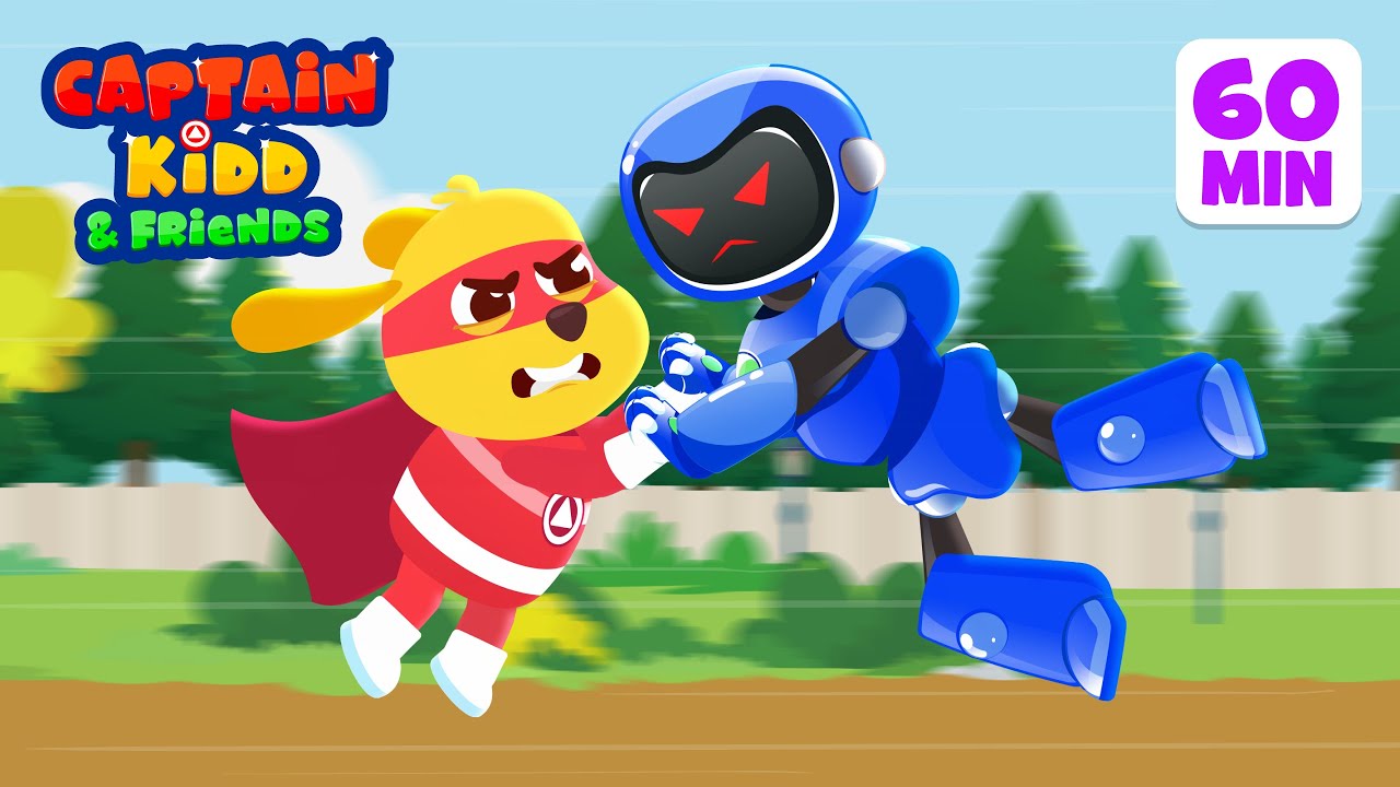 Captain Kidd saves Kiddopia town | Nonstop 60 mins compilation | Cartoon for kids