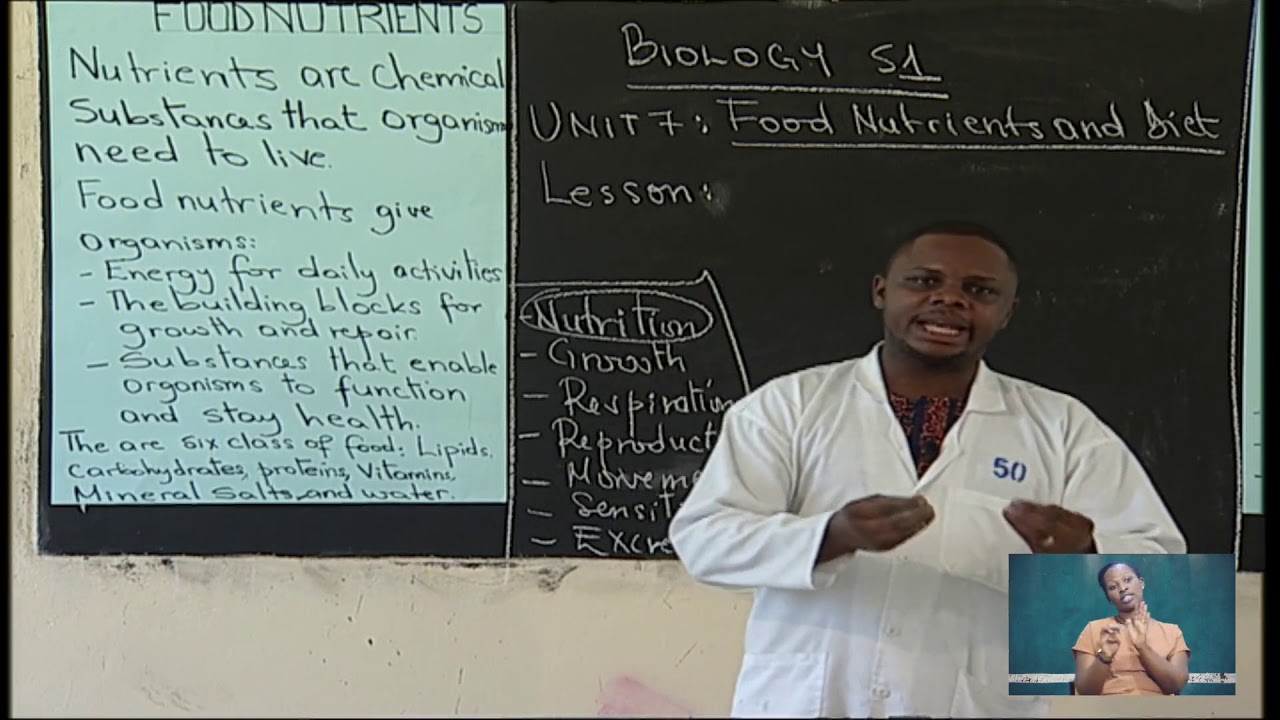 |Rwanda Education Board |S1| BIOLOGY | UNIT 7 FOOD NUTRIENTS & DIET|