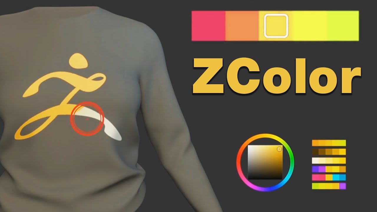 ZBrush 2019 Tutorial - ZColor Plugin