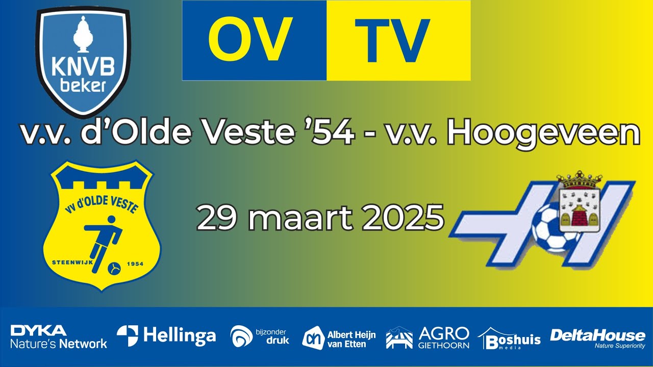 OV-TV | Samenvatting | v.v. d'Olde Veste - v.v. Hoogeveen | 29-03-2025 | Beker