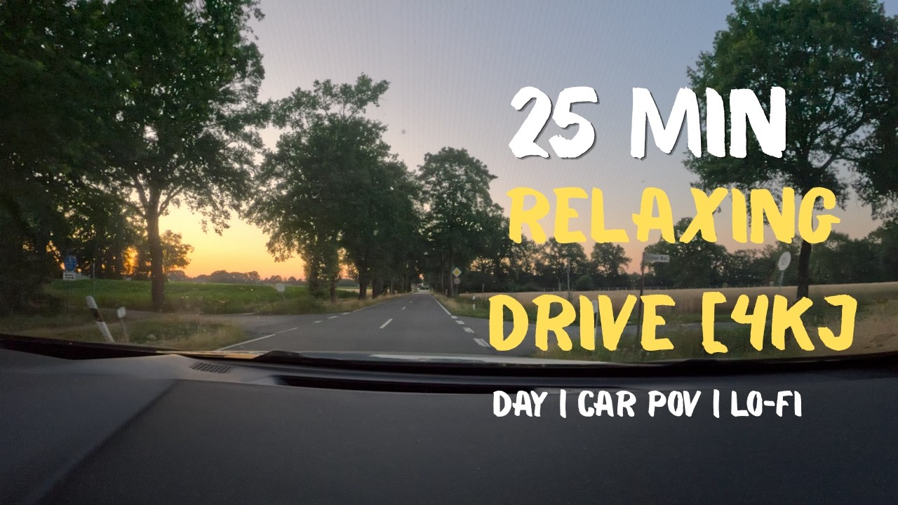 4K POV Evening Drive &mdash; 25-Minute Chill Lo-Fi Music for Relax & Sleep
