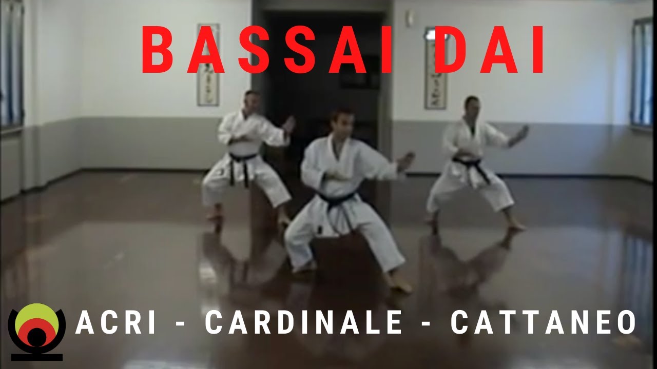 Kata Bassai Dai sincronizzato - M&deg; Cardinale, M&deg; Acri, M&deg; Cattaneo presso Shotokan Yudanshakai