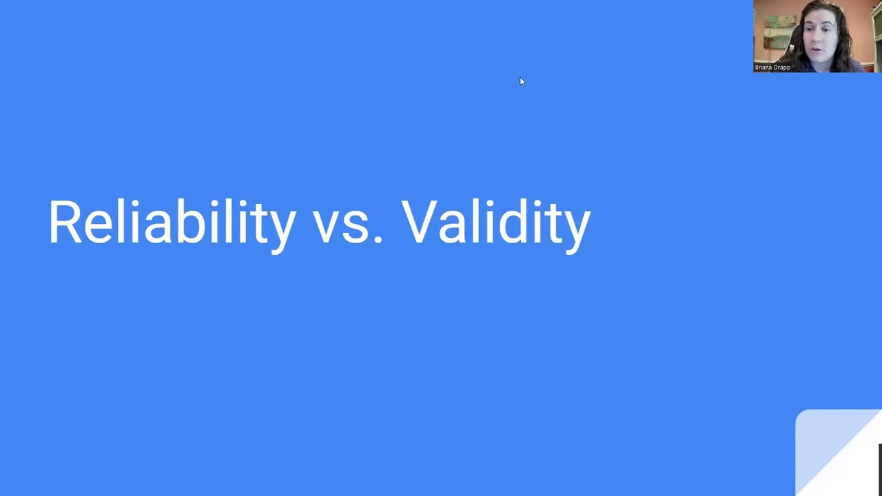 Reliability vs. Validity - NPTE Prep