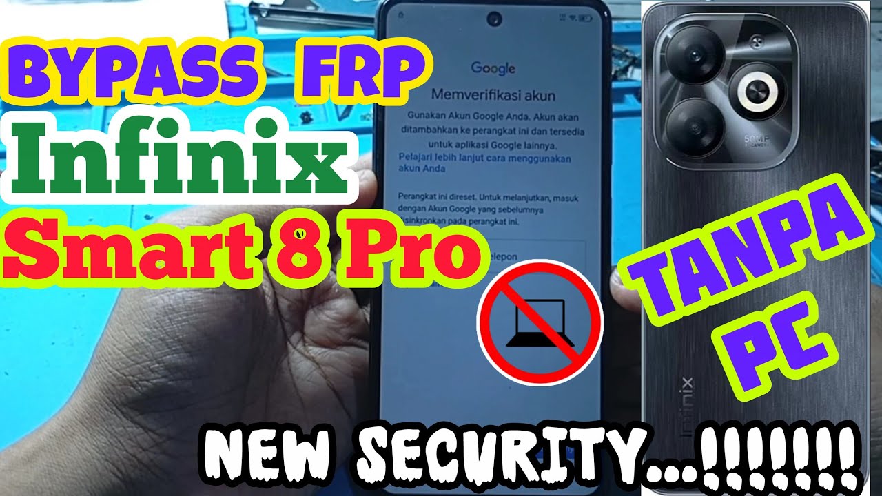 BYPASS FRP INFINIX SMART 8 PRO NEW SECURITY TANPA PC.‼️
