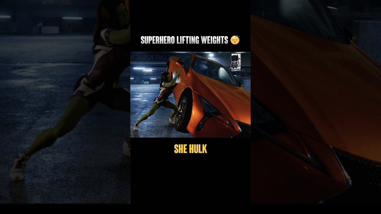 Supes lifting unfathomably heavy WEIGHTS! #power #superheroes #weightlifting #strength #marvel #hulk