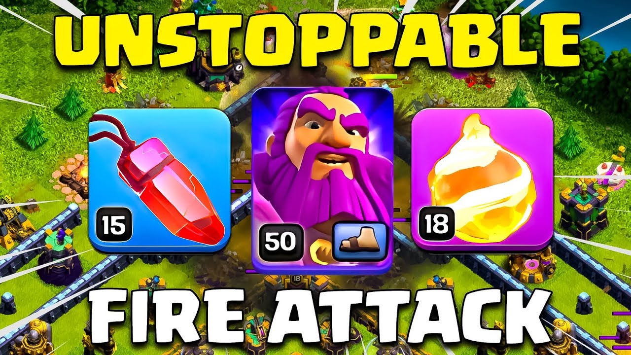 EASIEST FIREBALL Strategy is Unstoppable with WARDEN CHARGE | TH13 Attack Strategy Coc