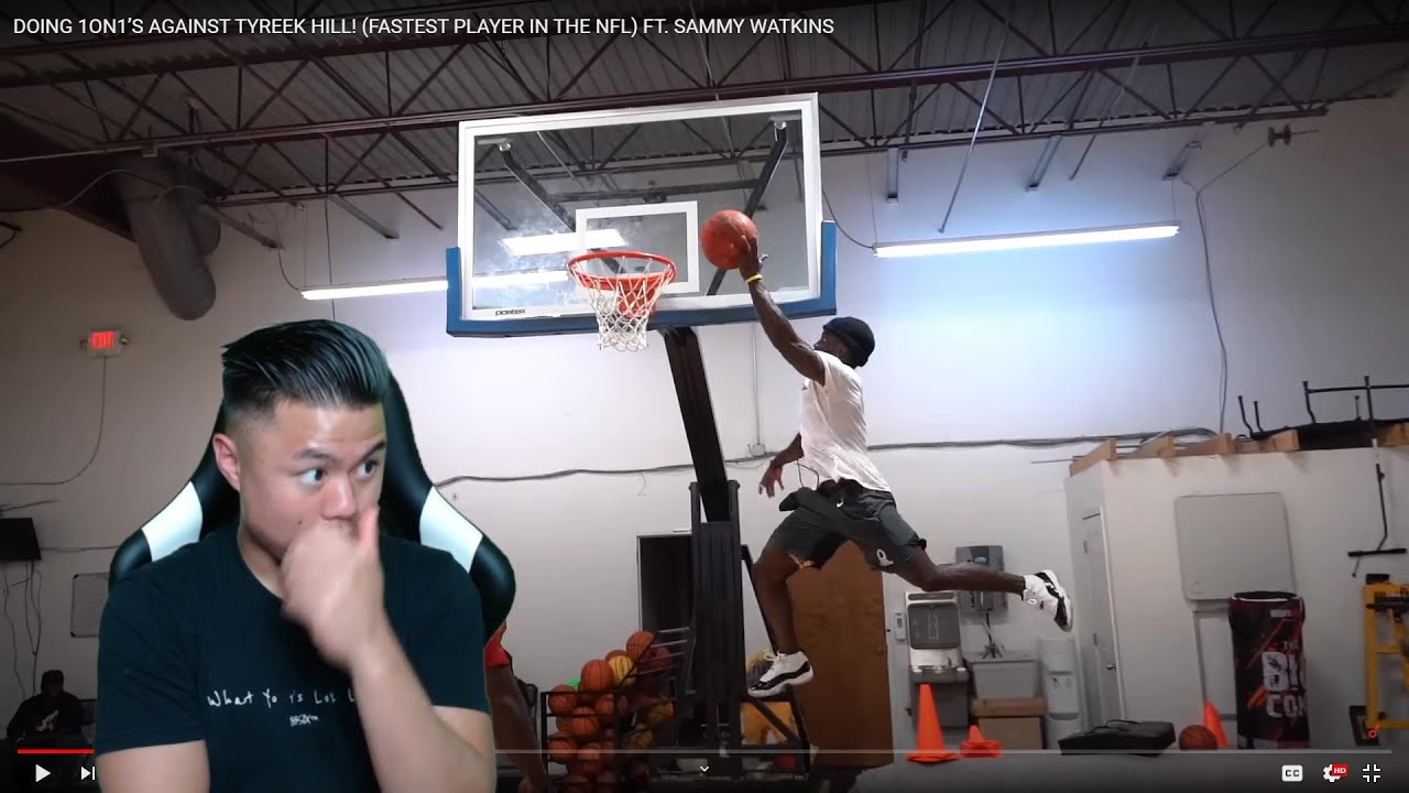 TYREEK HILL IS A HOOPER HOOPER!!! REACTING TO DEESTROYING 1ON1’S AGAINST FASTEST NFL PLAYER!!