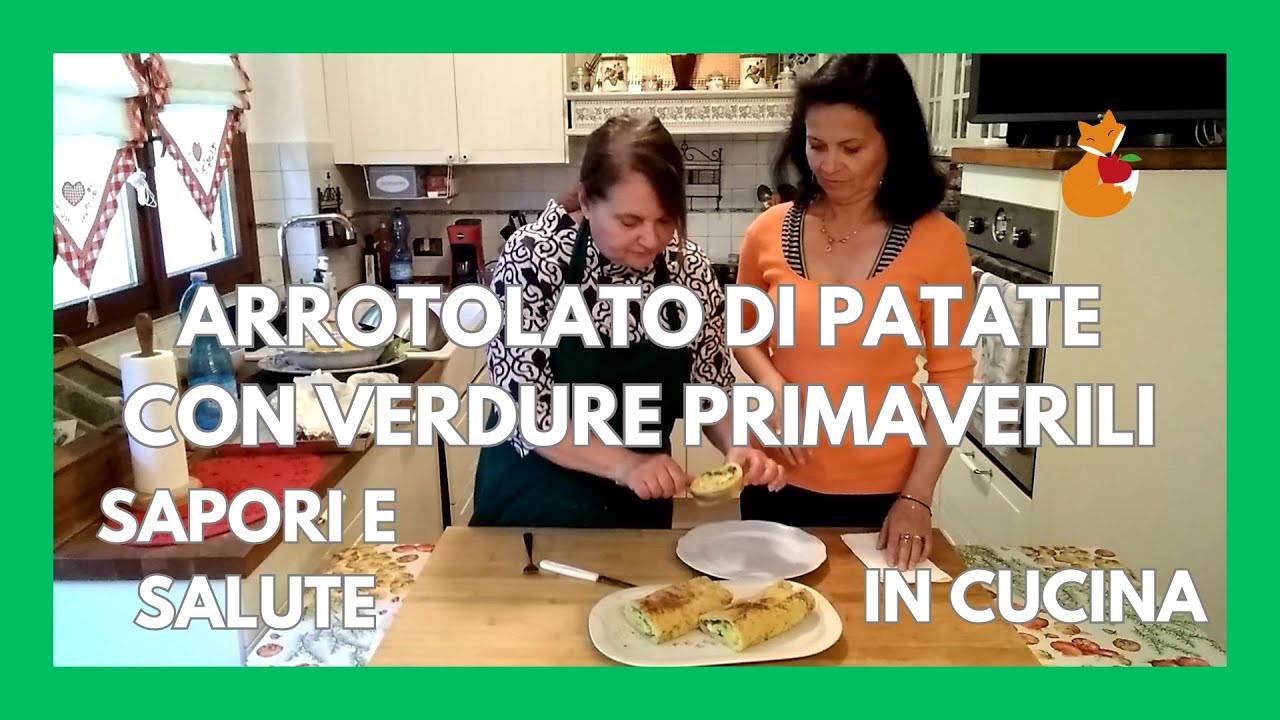 Arrotolato di patate con verdure primaverili
