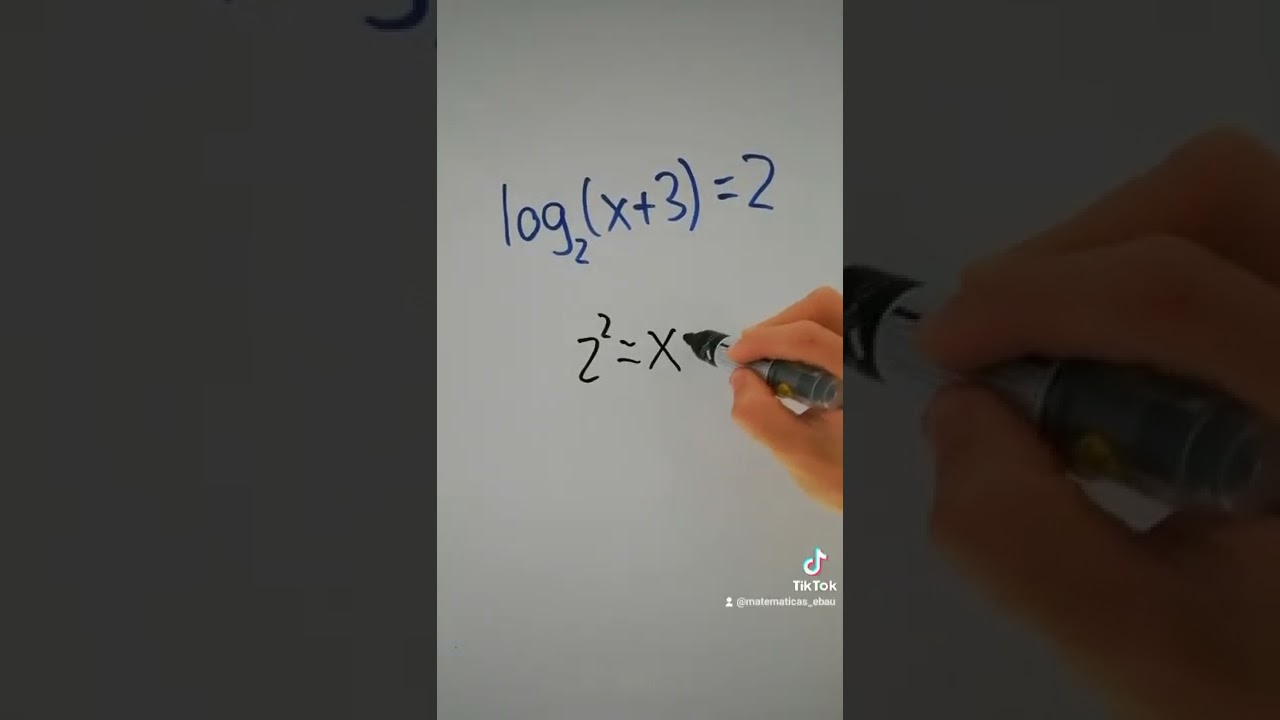 RESOLVER ECUACIONES LOGAR&Iacute;TMICAS
