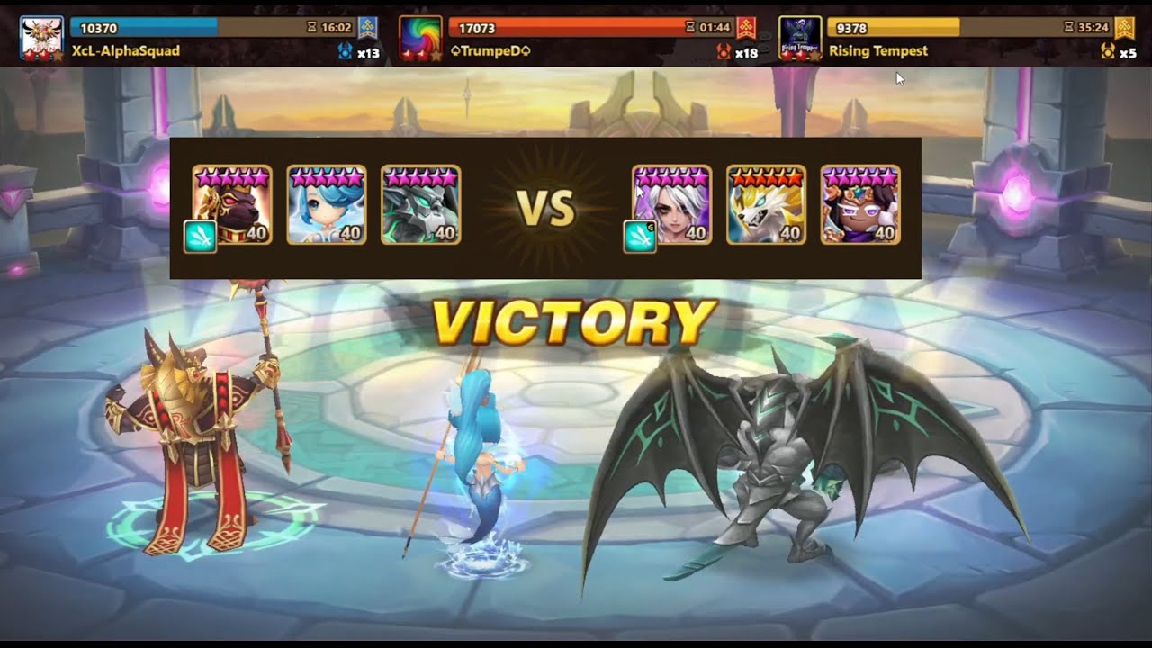 New safe team vs dark ciri eshir truffle! | Siege Battle XcL-AlphaSquad vs TrumpeD vs Rising Tempest