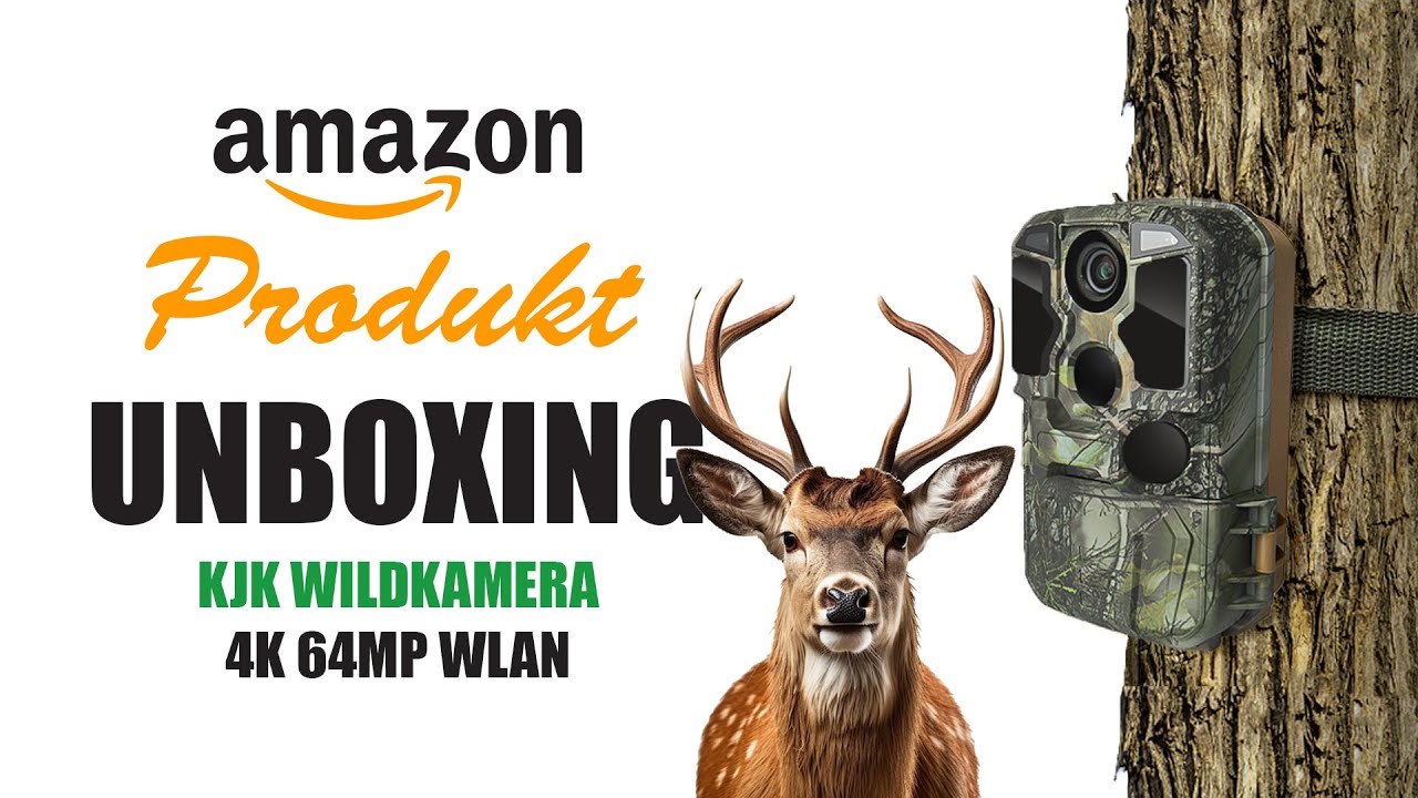 KJK Wildkamera 4K: Nachtsicht, Bewegungserkennung & 64MP - Perfekt f&uuml;r Outdoor-Enthusiasten!