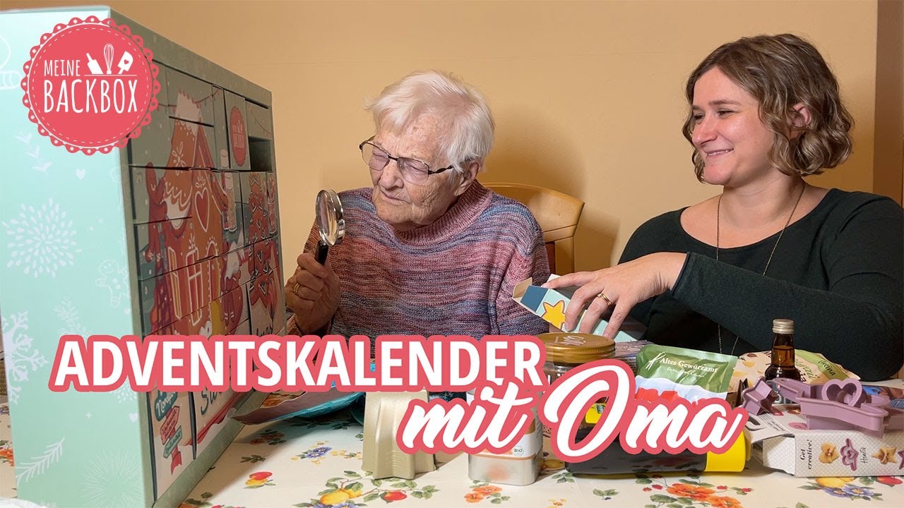 Meine Oma packt unseren Adventskalender aus ❤️👵  |  Unboxing von Meine Backbox