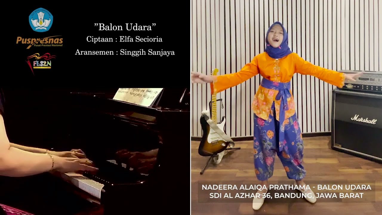 Juara 1 Menyanyi Tunggal FLS2N SD Tingkat Kota Bandung 2022 - Nadeera Alaiqa SDI Al Azhar 36 Bandung