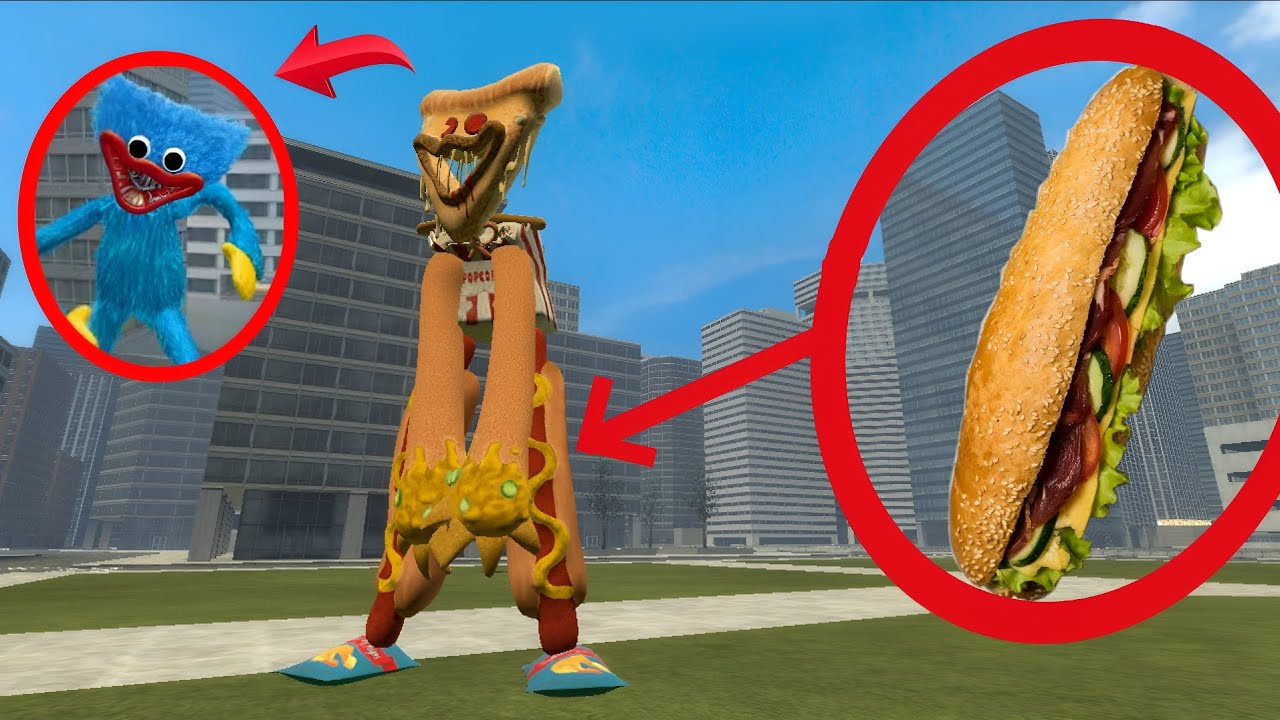 POPPY PLAYTIME TIME HUGGY WUGGY made with sandwich 🥪 Garry's mod 