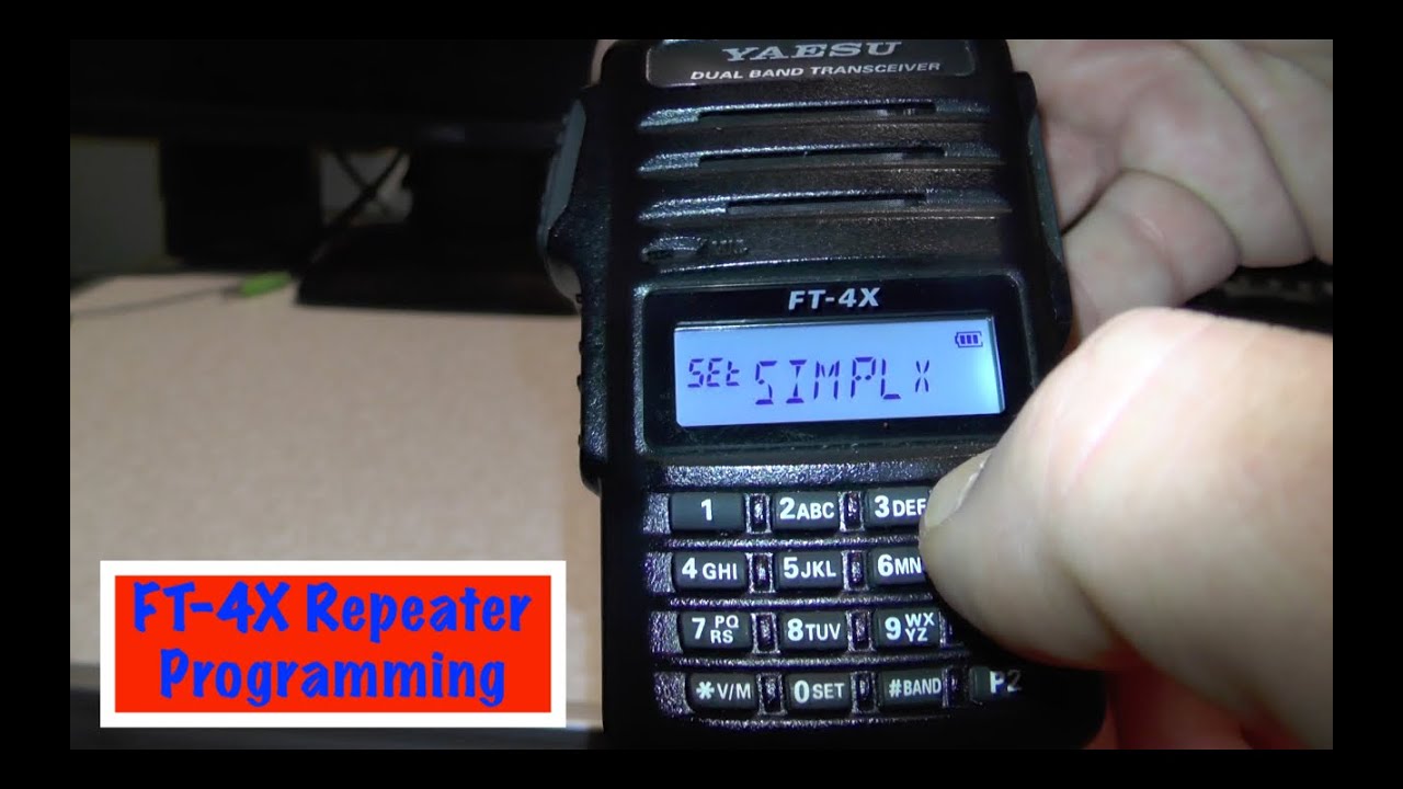 How to program Yaesu FT4x Easily