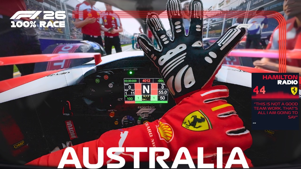 ULTRA REALISTIC F1 2026 - Lewis Hamilton Ferrari SF-26 Australia GP 100% Race