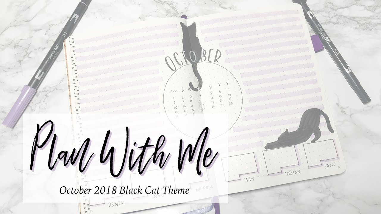 Plan With Me | October Black Cat Bullet Journal