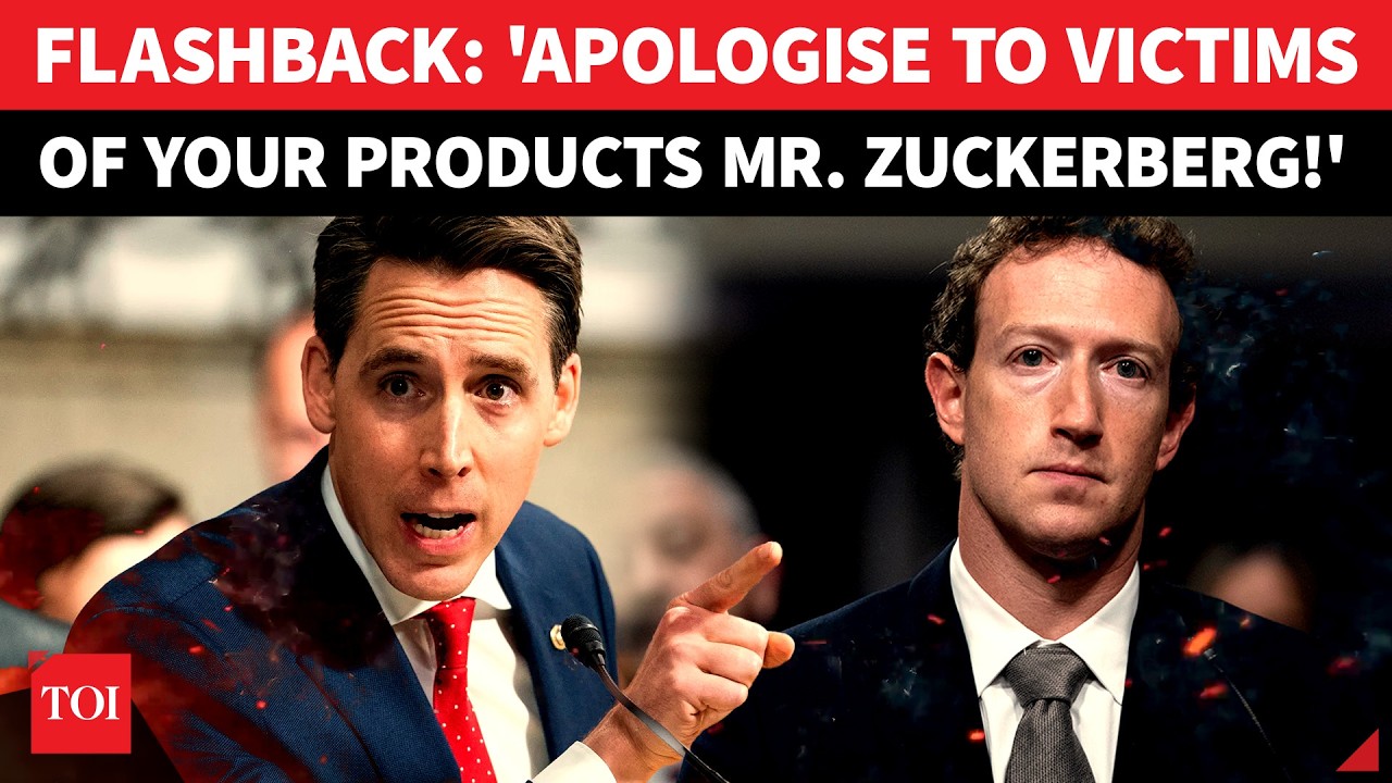 'Nonsense!': Hawley FORCES Zuckerberg To Apologise; Big Rewind Ahead Of Social Media Addiction Trial