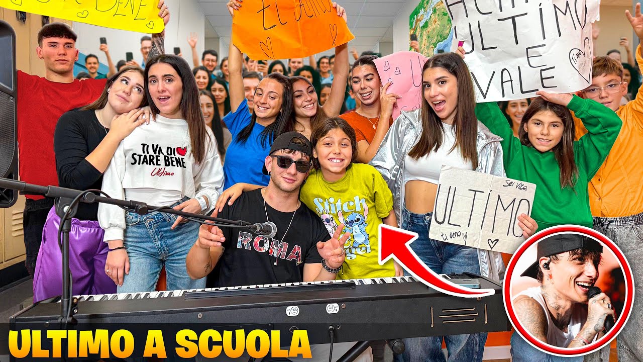 ASSURDO: ULTIMO, È VENUTO A SCUOLA DI ILARY E ZIA NICOLE PER FARE UN CONCERTO!