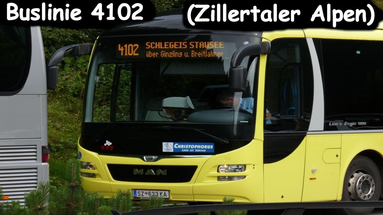 Buslinie 4102 Schlegeisspeicher - Alpengasthaus Breitlahner (Zillertaler Alpen) - Tirol, Österreich