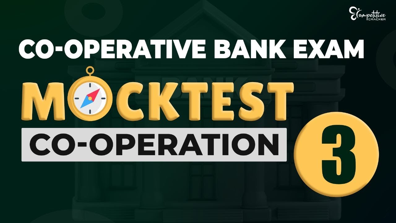 CO OPERATIVE BANK EXAM | MOCK TEST PART 3 | BANK EXAM PREPARATION | CO OPERATIVE EXAM 2023