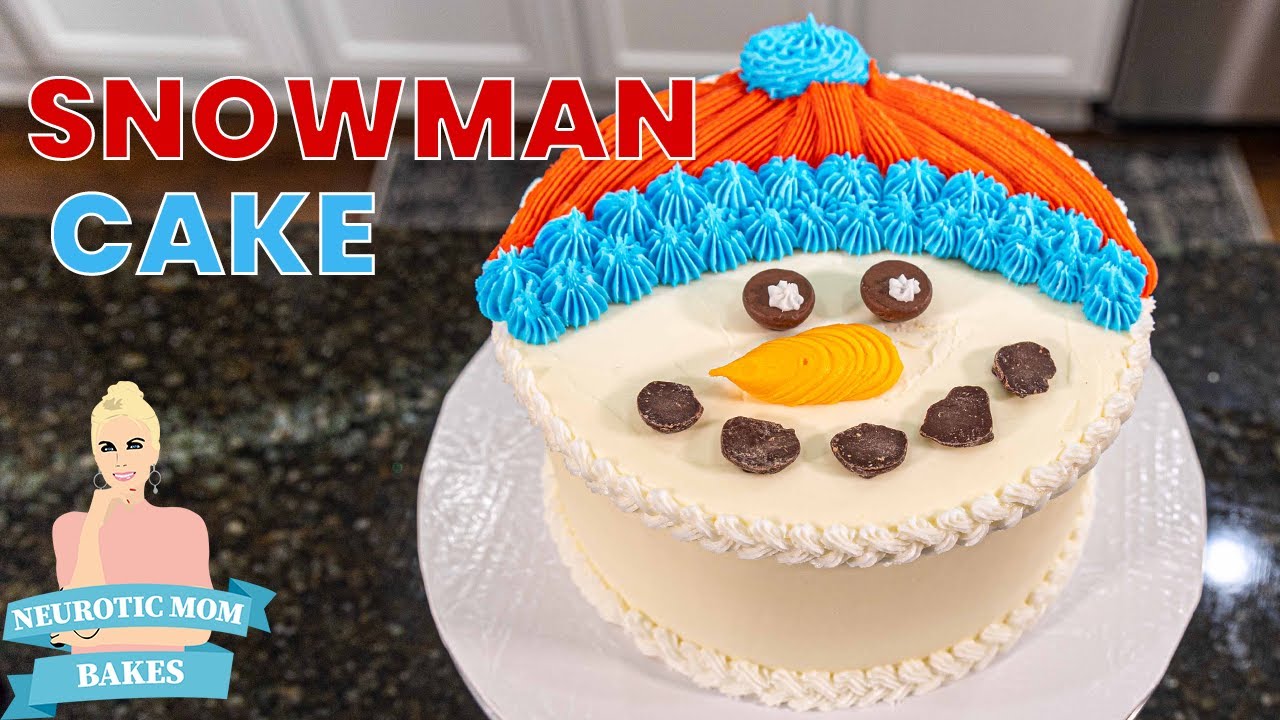 Snowman Cake! | Super Fun, Very Easy Cake Decorating
