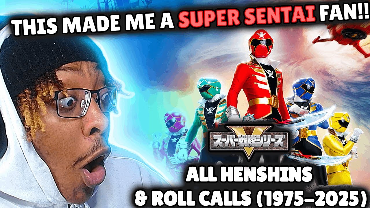 FIRST TIME Reacting To ALL SUPER SENTAI Henshins & Roll Calls (1975-2025) Reaction