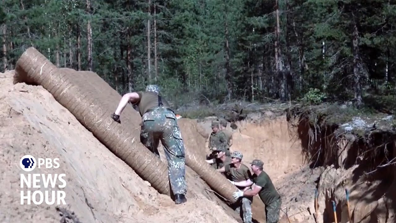 How Baltic nations are working to fortify their border with Russia