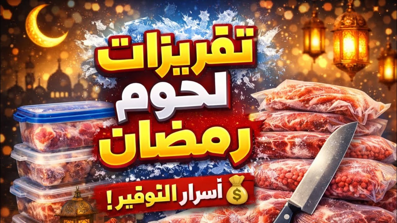 تفريزات لحوم رمضان 🌛 ميزانية 1800‼️21 يوم لحوم ‼️ بأفكار اقتصادية هتوفر معاكى فى الميزانية ‼️🤗