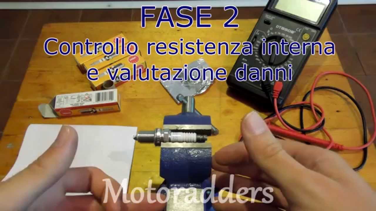 Fiat Seicento 600 1.1 Fire 8V MPI; Preparazione candele d' accensione