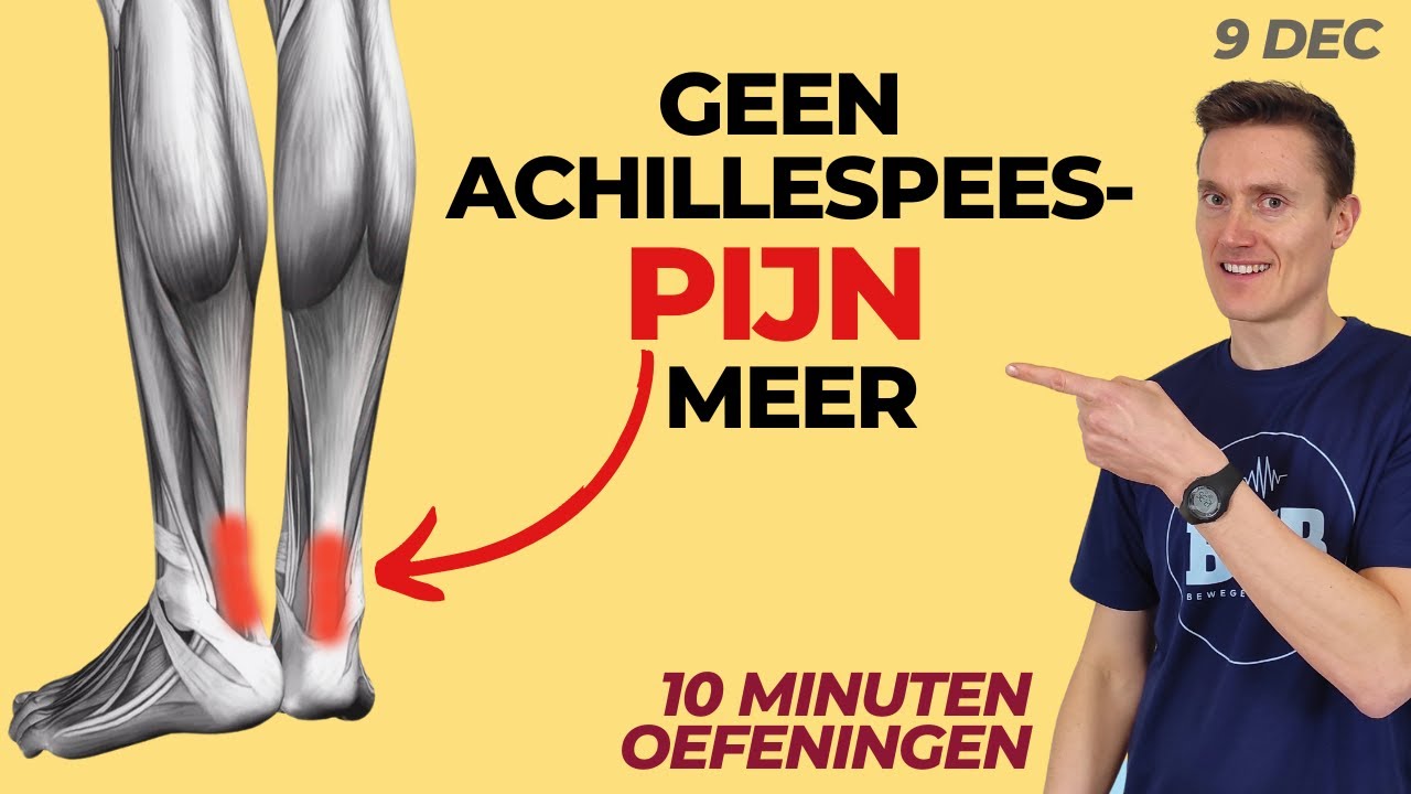 Oefeningen voor een ACHILLESPEES-ontsteking. Verstek je pees en laat ze genezen!