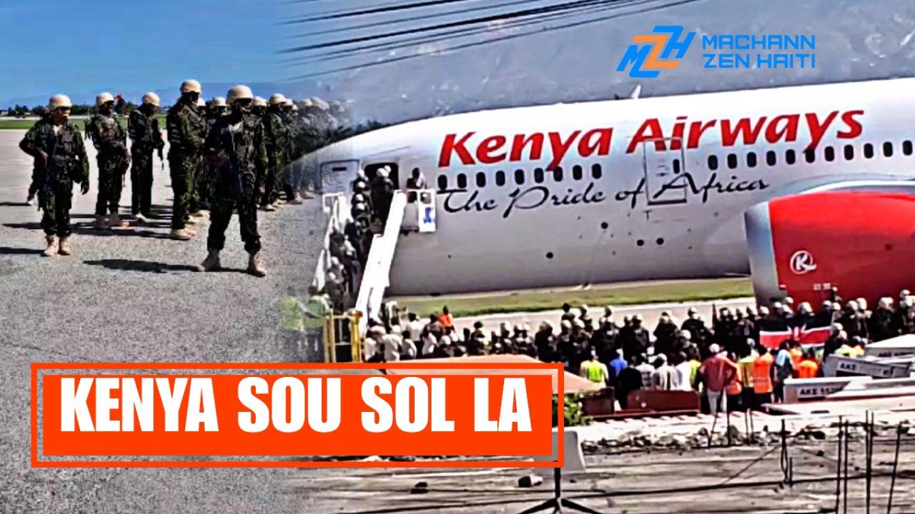 Gang Yo Mele! 400 Polisye Kenyan Yo Debake Nan Peyi a Z@m a la men ak Drapo yo ap flote,Danse,Chante