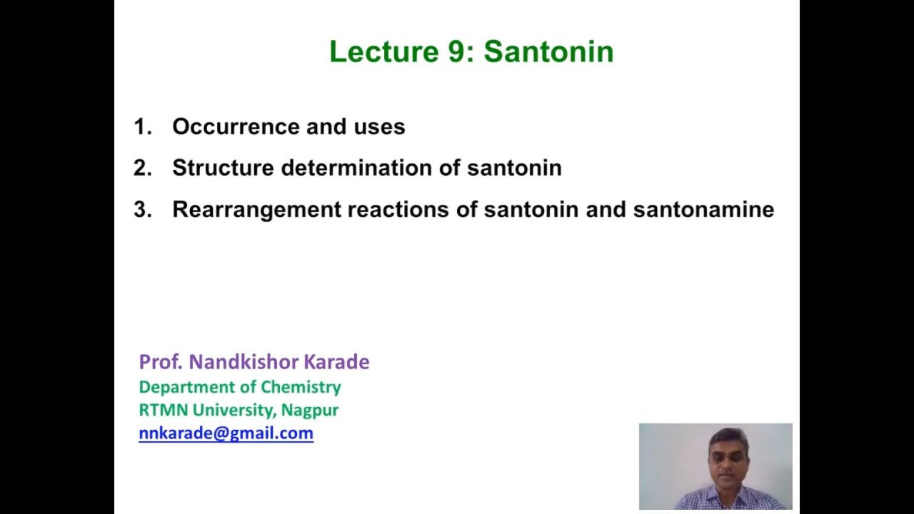 Lecture 9 Santonin #naturalproducts #organicchemistry #organic #chemistry #plants #phytochemicals