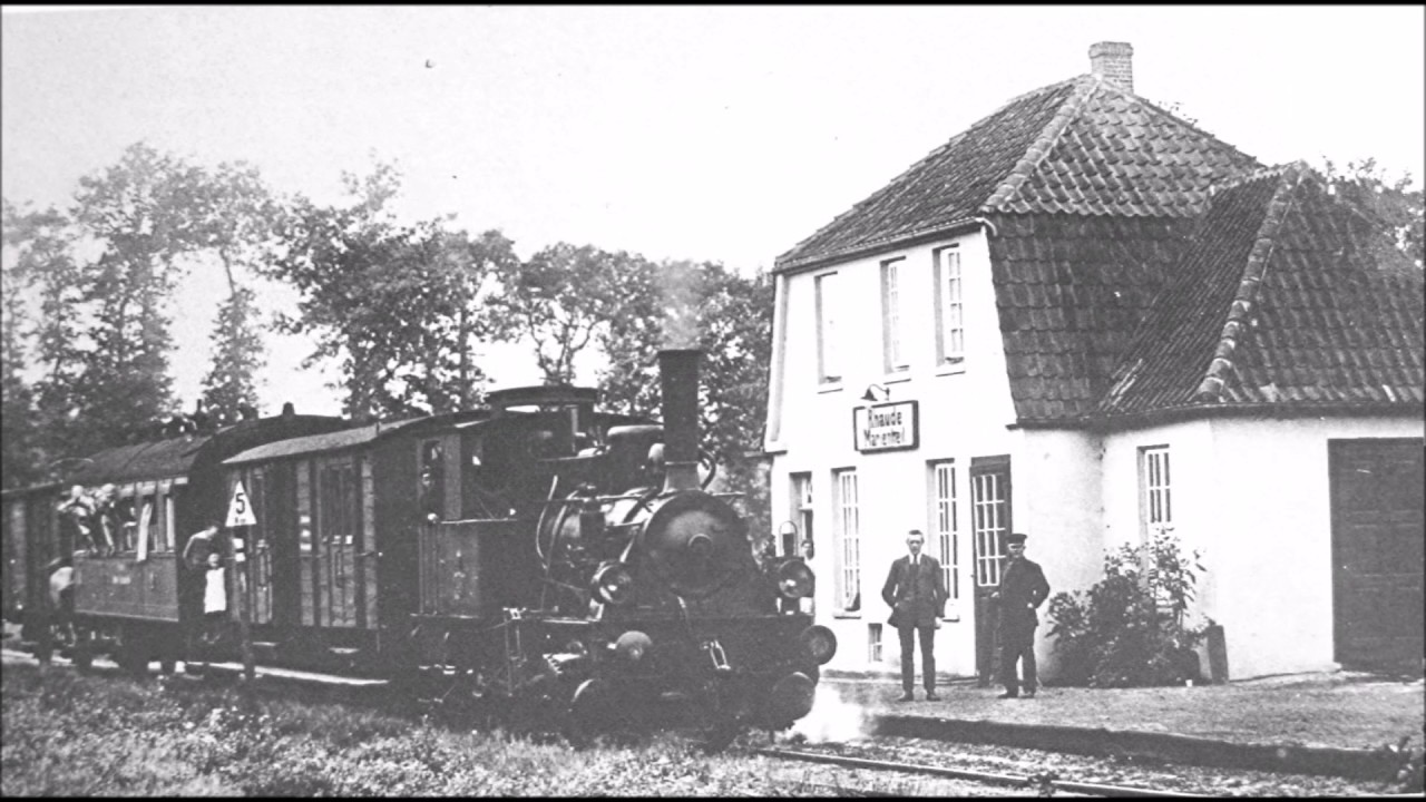 Historische Aufnahmen  Haltestelle Rhaude-Marienheil