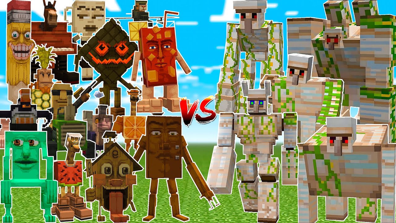 All ITALIAN BRAINROT BOSSES vs ALL IRON GOLEMS! Part 6