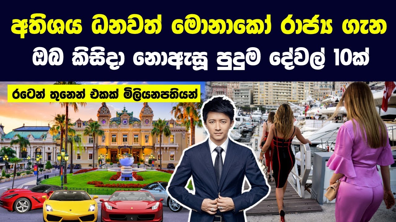 රටෙන් තුනෙන් එකක් මිලියනපතියන් වෙසෙන මොනාකෝ රාජ්‍ය ගැන පුදුම දේවල් 10ක්  | Monaco Life Style