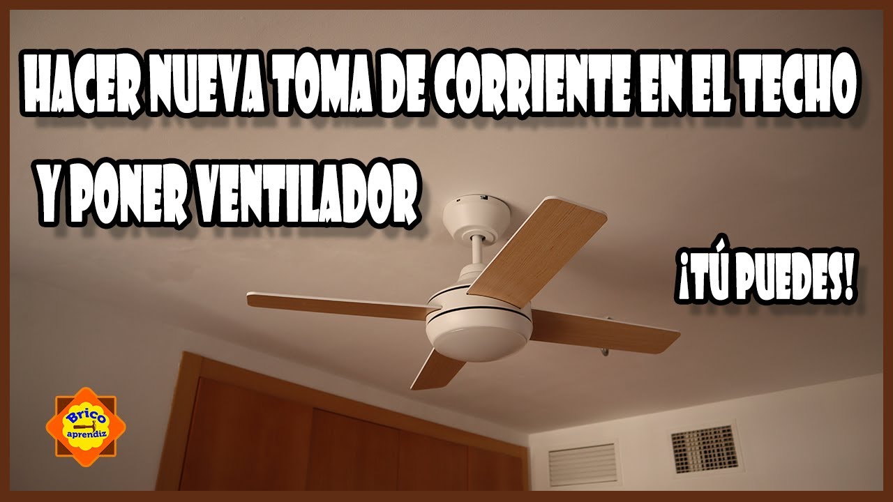 Cómo hacer un nuevo PUNTO DE LUZ o toma de corriente en el techo - muy fácil