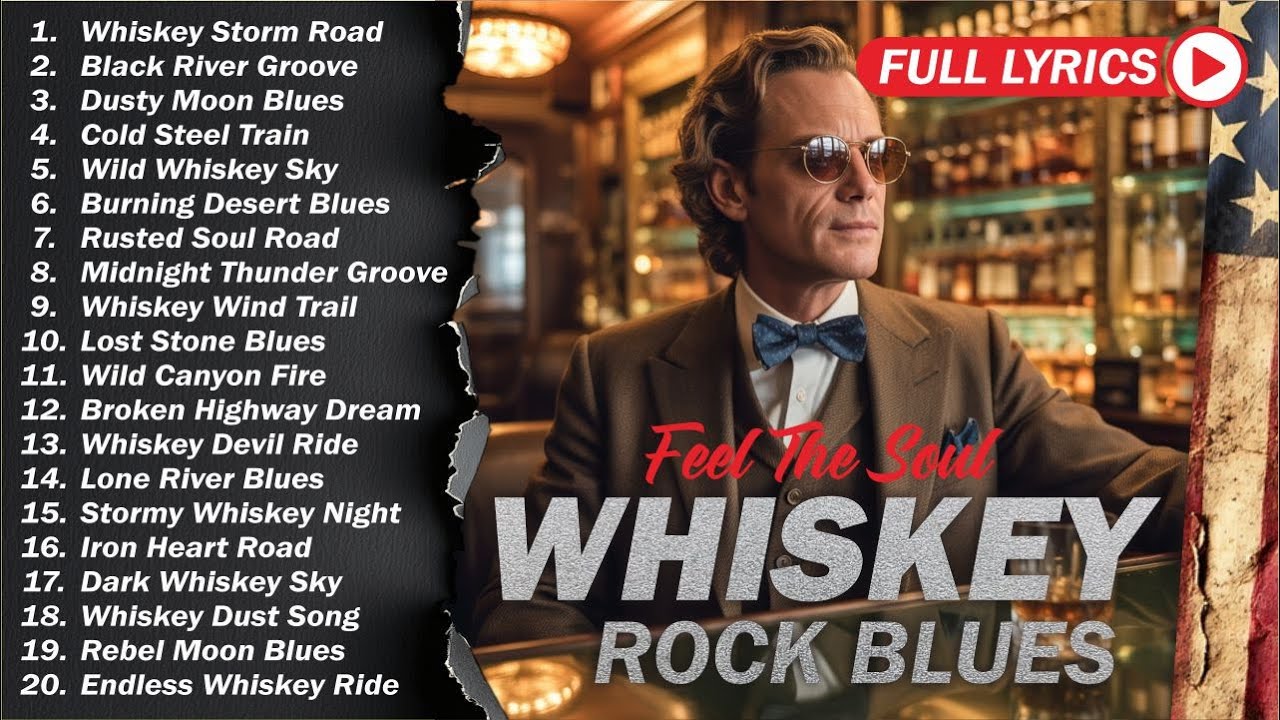 🥃 Whiskey Blues Rock 🍂 The Best of Classic Blues Songs | Relaxing Guitar & Soulful Rock Music