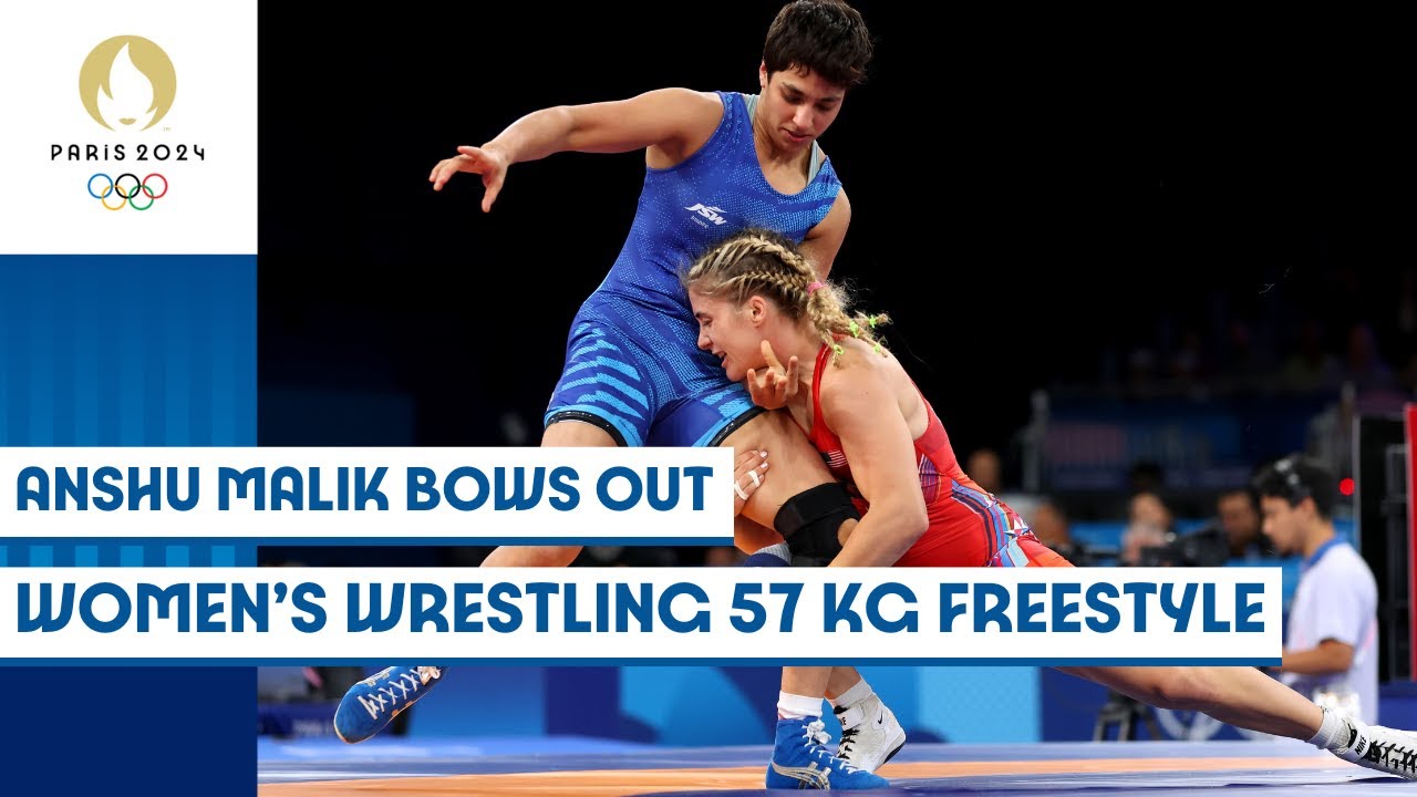 🇮🇳 India's Anshu Malik bows out | Wrestling women's freestyle 57kg | Paris 2024 Highlights