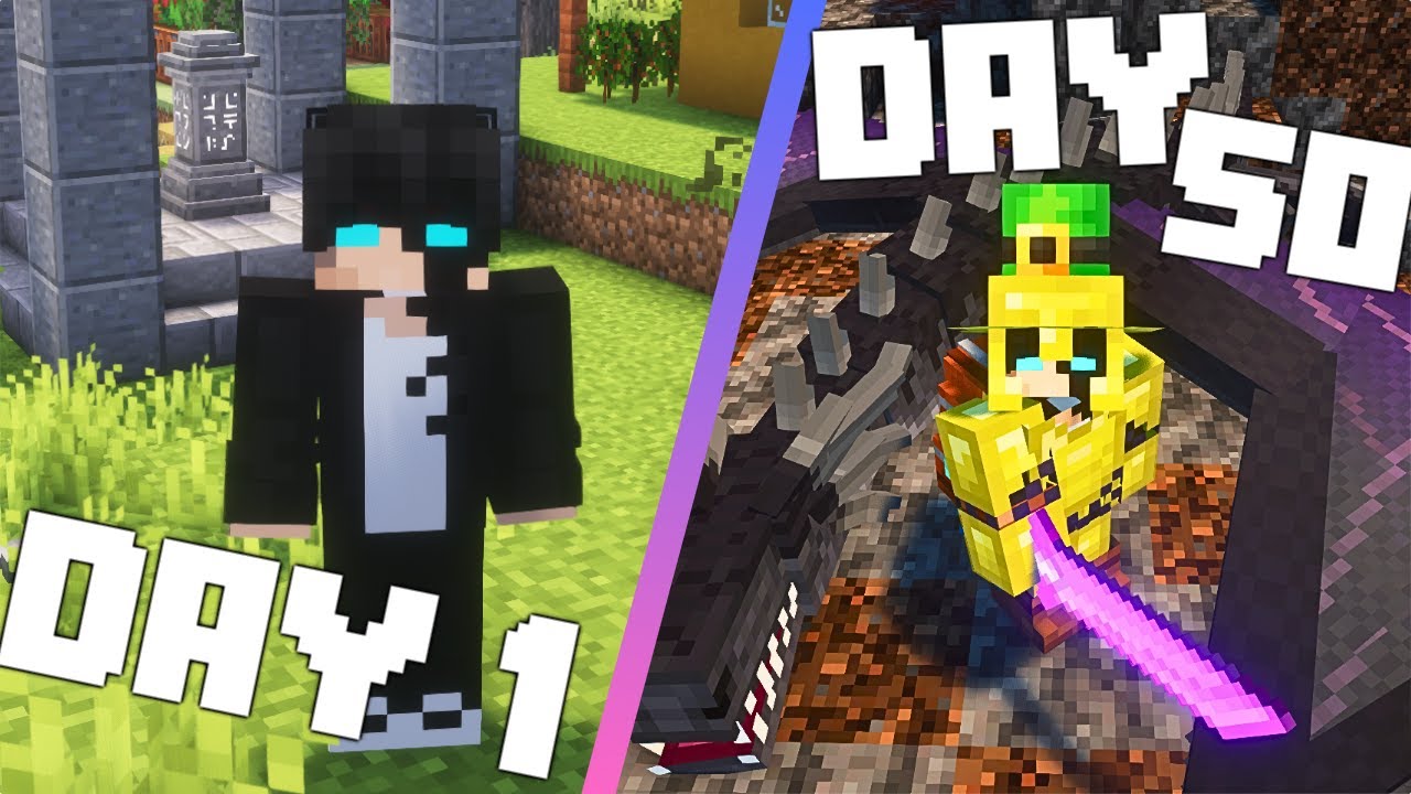 I Survived 50 Days In My INSANE Custom Modpack!