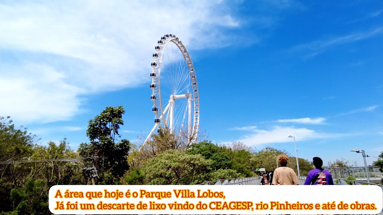 Parque Villa Lobos  e sua estação de trem.