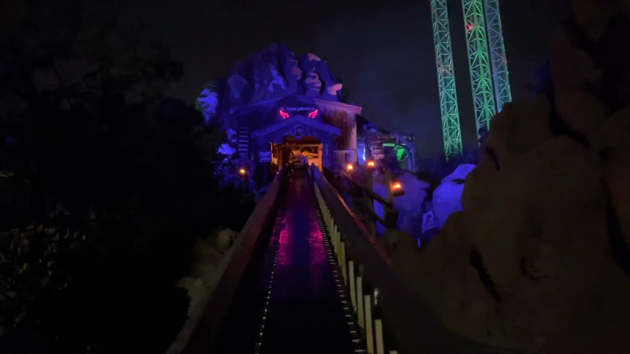 Timber Mountain  Log Ride Knotts Scary Farm 2021